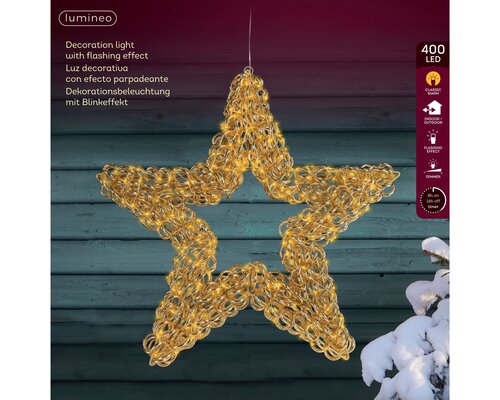 Micro led ster d58-l10cm-400l gd/kl wrm - afbeelding 2