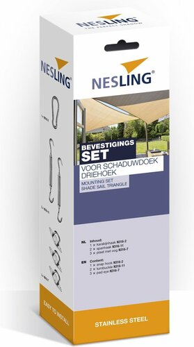 Mounting set shade sail triangle - afbeelding 1