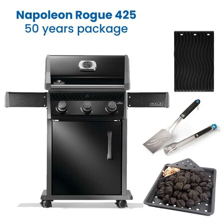 NAPOLEON GOURMET GRILLS Gasbbq rogue 425 m/grts 50jr pakket zwrt - afbeelding 1