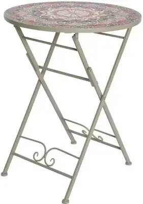 Narbonne tafel ijzer d60h76cm taupe