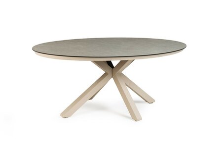 Oblong Dining Table Trespa Ophira 200 x 110 cm Champagne