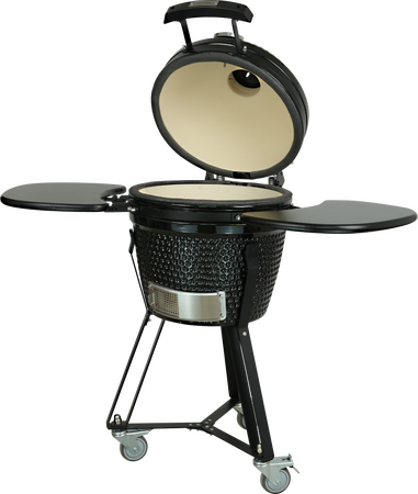 Patton Kamado 16" zwart inclusief Heat deflector - afbeelding 1