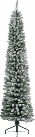 Pencil pine snowy h120cm groen/wit