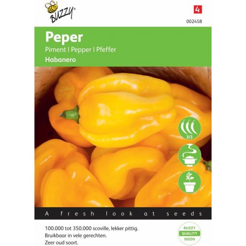 Peper habanero oranje 10zdn