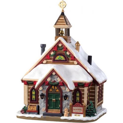 Lemax Pinewood Springs Chapel, B/O Led