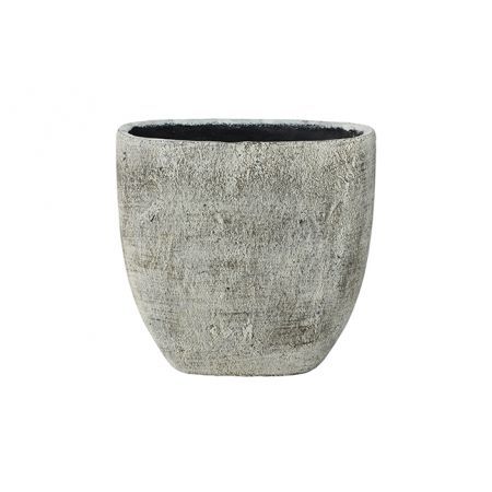 Ter Steege Planter anne l26b13h25 white earth