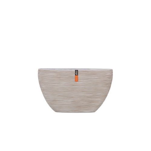 Capi Europe Planter ov i rib l59b14h35cm ivoor