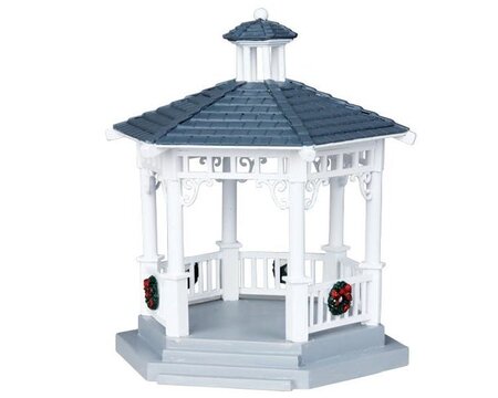 PLASTIC GAZEBO WITH DECORATIONS