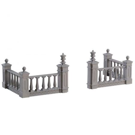 Lemax Plaza Fence, Set Of 4