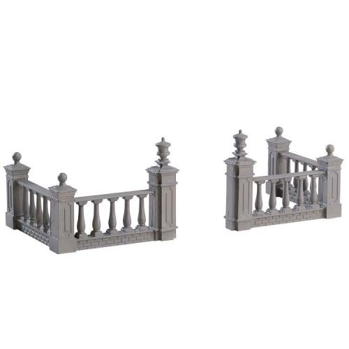 Lemax Plaza Fence, Set Of 4