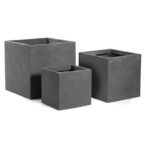 Mega Collections Pot kubus cf b23h23cm lood - afbeelding 2