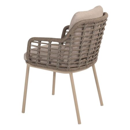 Puglia dining chair latte with 2 cushions - afbeelding 1