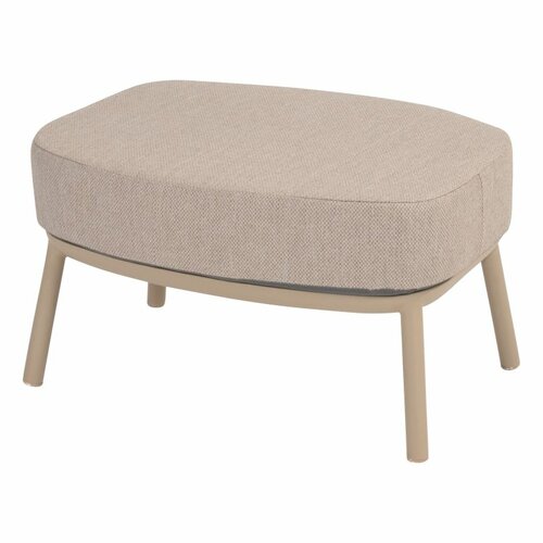 Puglia footstool latte with cushion - afbeelding 1
