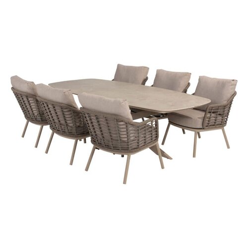 Puglia low dining chair latte with 2 cushions - afbeelding 3