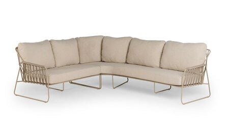 Rivera Lounge Dining Corner Set Champagne
