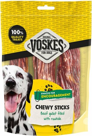 VOSKES Runderluchtpijp met runderhuid 3st