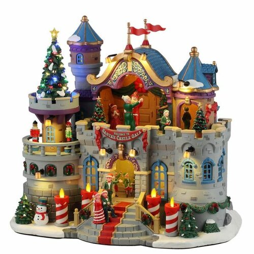 Lemax Santa‘S Castle Gala, Incl. Adapter 74254, 550 Ma (White)
