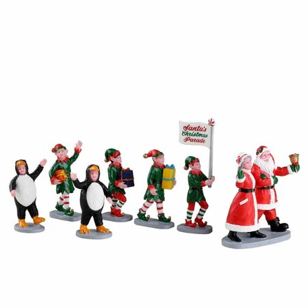 SANTA'S ELF PARADE, SET OF 7