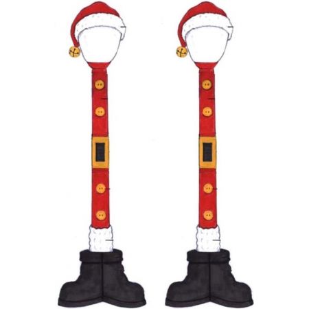 Lemax Santa Street Lamp, Set Of 2, B/O (4.5V)