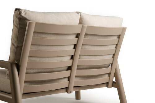 Sevilla Lounge Bench 2-Seater Champagne - afbeelding 3