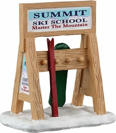 Lemax Ski Rack Sign