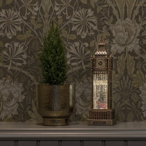 Sneeuwlantaarn big ben h38cm brons bo - afbeelding 2