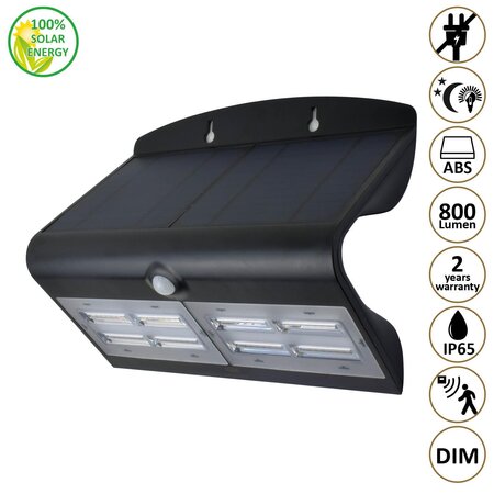 Solar wandlamp capella zw - afbeelding 1