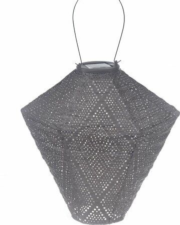 Solarlamp d28cm diamnt ikat taupe - afbeelding 1