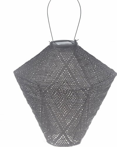 Solarlamp d28cm diamnt ikat taupe - afbeelding 1