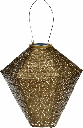 Solarlamp d28cm diamnt sashiko goud - afbeelding 1