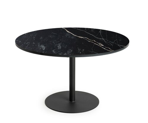 Solea Coffee Table Round Large Trespa Marble Charcoal