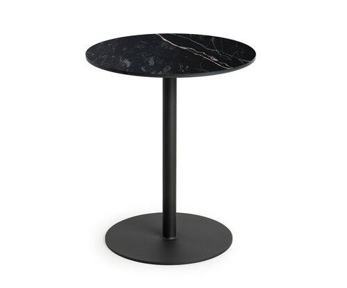 Solea Coffee Table Round Small Trespa Marble Charcoal