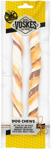 VOSKES Stick rund/huid/kip 25cm 2st - afbeelding 1