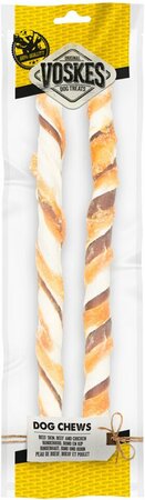 VOSKES Stick rund/huid/kip 40cm 2st - afbeelding 1