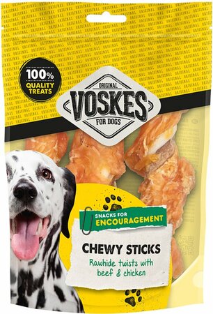 VOSKES Stick rund/huid/kip m 3st