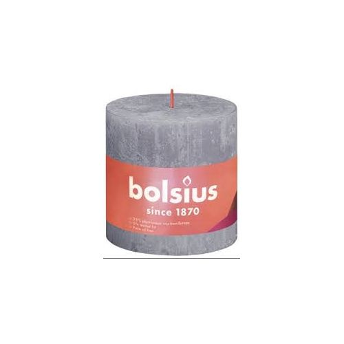 Bolsius Stompk rustiek d10h10cm frosted lav