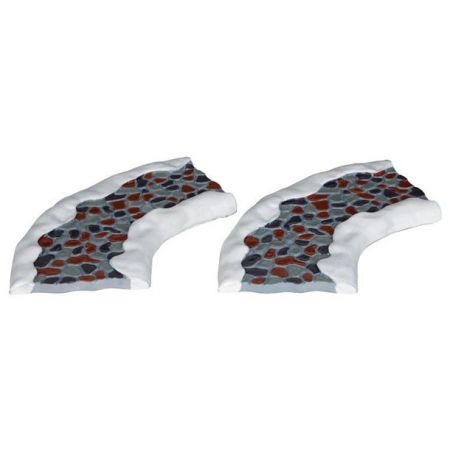 Lemax STONE ROAD - CURVED, SET OF 2