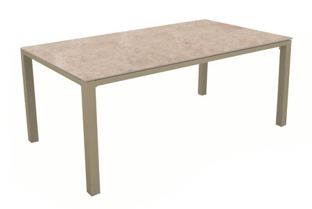 Stoneo tafel 180x 100 cm , alu/Kedra