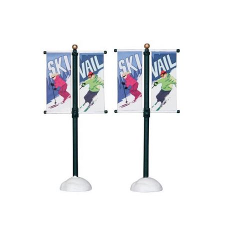 Lemax STREET POLE BANNER, SET OF 2