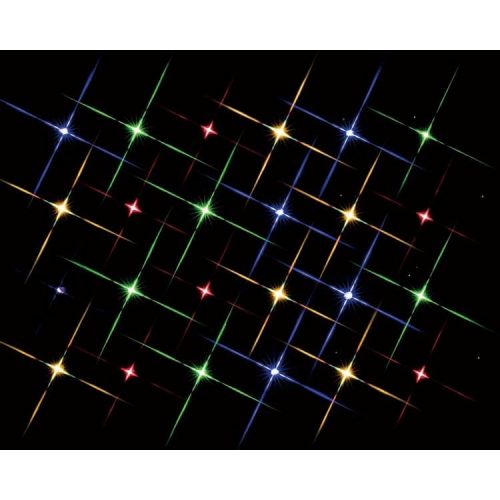 Lemax Super Bright Multi Color Light String, B/O (4.5V), Count Of 24