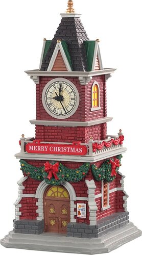 Lemax Tannenbaum Clock Tower, B/O (1.5V)