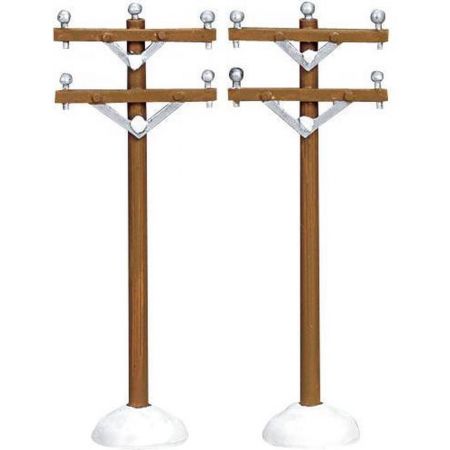 Lemax TELEPHONE POLES, SET OF 2