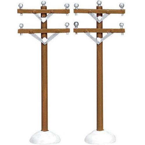 Lemax TELEPHONE POLES, SET OF 2