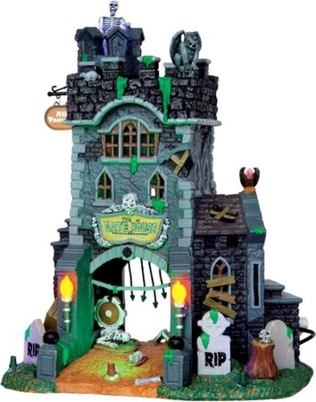 Lemax The Gate House At Haunted Meadows, With 4.5V Adapter