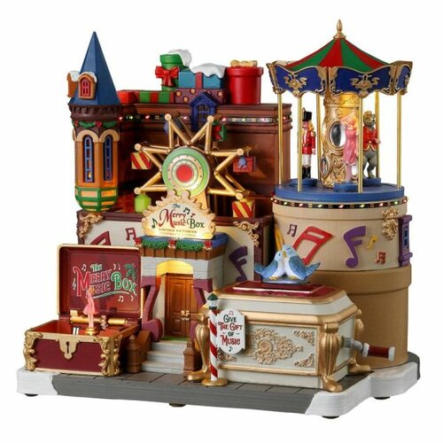 Lemax The Merry Music Box, Incl. Adapter 74254, 550 Ma (White)