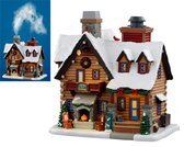 Lemax Thicket Falls Cabin (Smoking) , With 4.5V Adapter