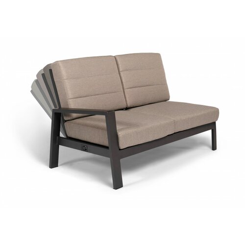 Tierra Outdoor Queens Lounge 2-Seater Rechts - Charcoal - afbeelding 2