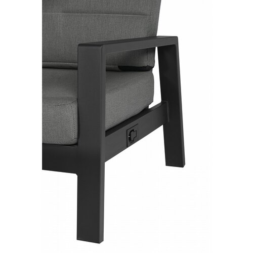 Tierra Outdoor Queens Lounge Chair - Charcoal - afbeelding 3