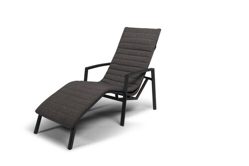 Tierra Outdoor Relaxstoel Wave - Antraciet - afbeelding 1