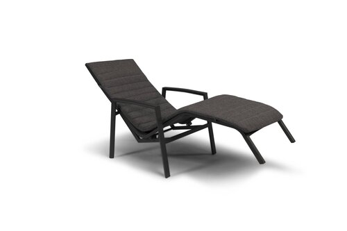 Tierra Outdoor Relaxstoel Wave - Antraciet - afbeelding 2
